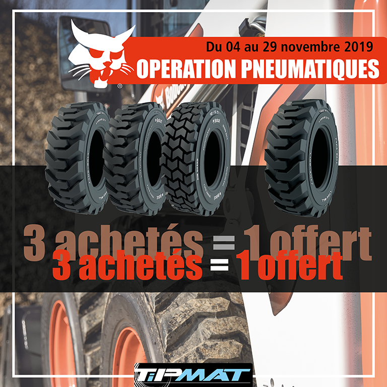 Opération pneumatique Bobcat chez Tipmat
