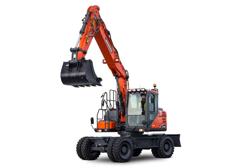 Pelle sur pneus Doosan DX140W-5