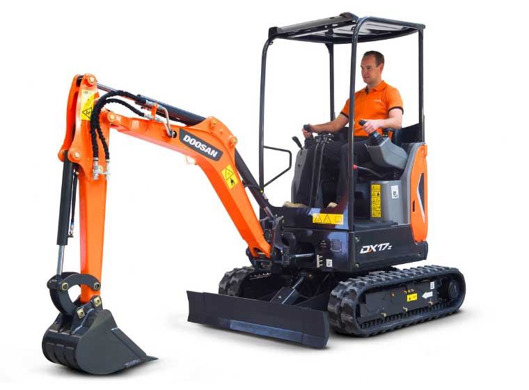 Mini pelle Doosan DX17Z
